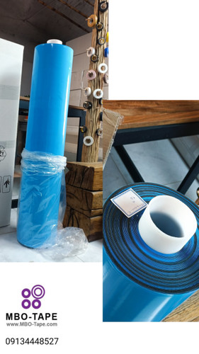 رول فوم مشکی روکش آبی