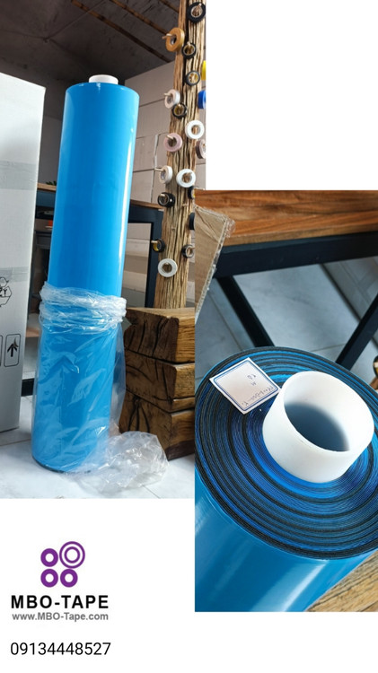 رول فوم مشکی روکش آبی