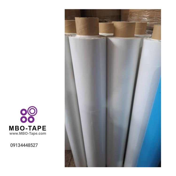 رول چسب سلولزی روکش سفید ساده