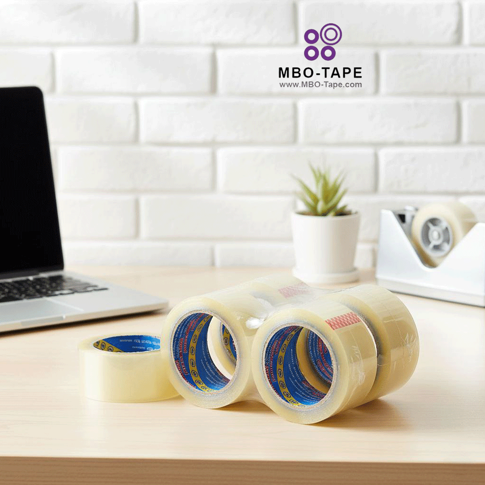 استفاده از چسب شیشهای کریستال سایلنت Trust برای بستهبندی روی میز کار