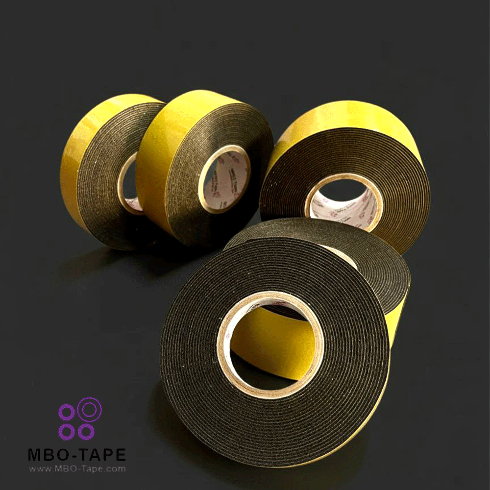 چسب فوم دوطرفه مشکی روکش زیتونی برند MBO