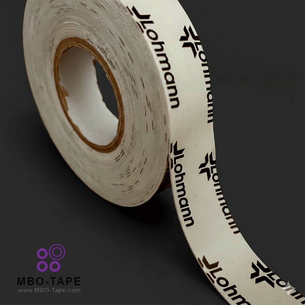 چسب فوم دوطرفه سفید برند لوهمن با چاپ روی روکش