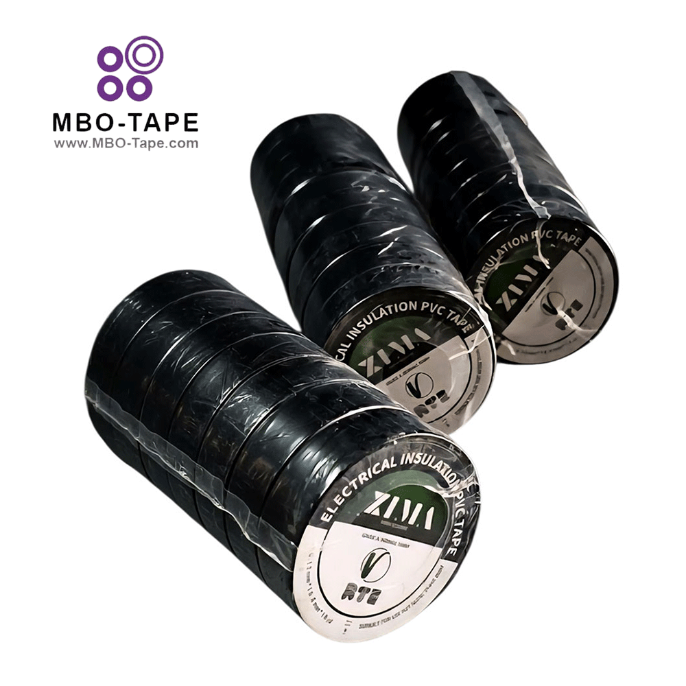 سه بسته ۱۰ عددی چسب برق PVC زیما گرید A نرمال شاینی – هر بسته شیرینگ شده