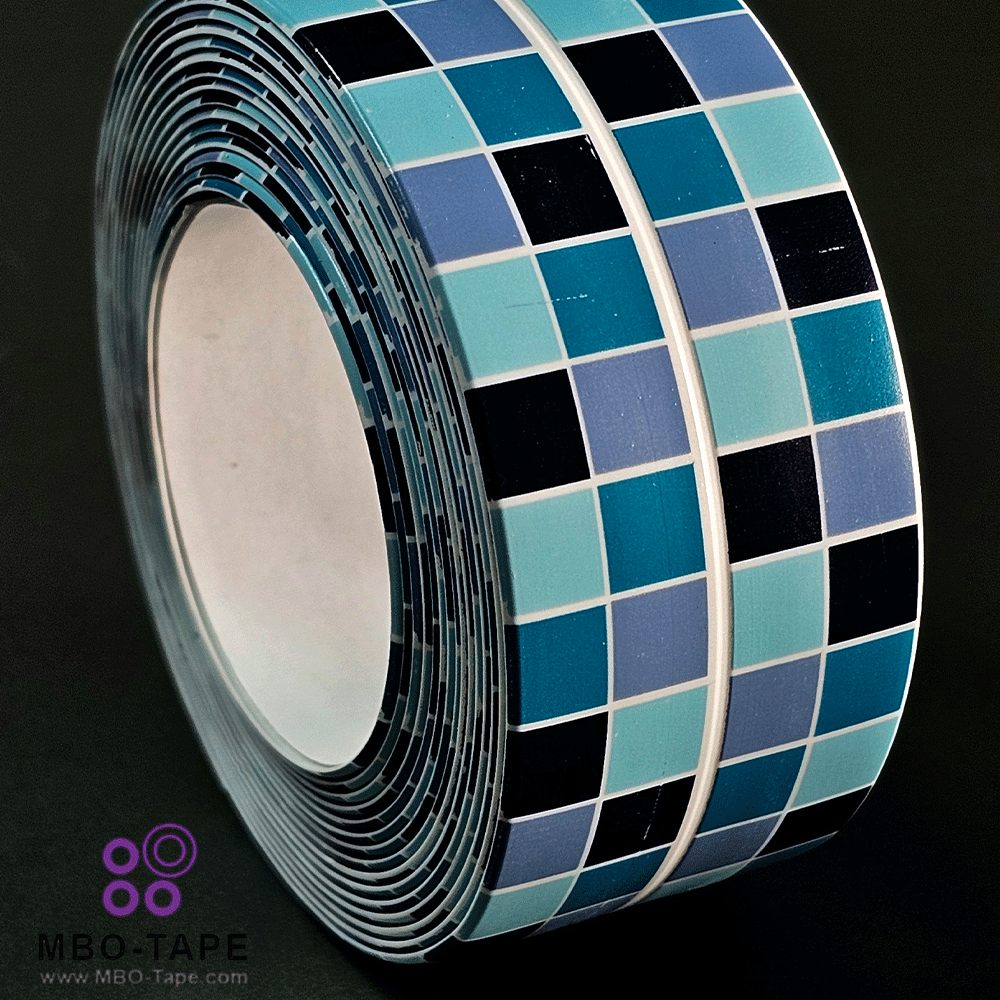 چسب نواری تزئینی طرح کاشی ضد آب مخصوص دور سینک و سرویس بهداشتی