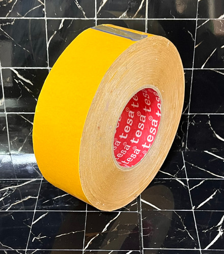 چسب دوطرفه پیویسی سفیدروکش خردلی